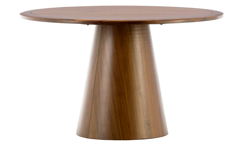 Nash Round Walnut Dining Table